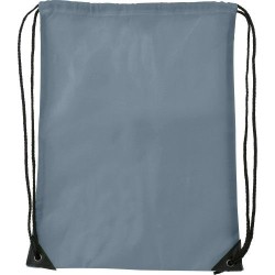 Sac à dos pratique en polyester publicitaire Steffi Matières : polyester Couleurs : gris impression logo haute qualité