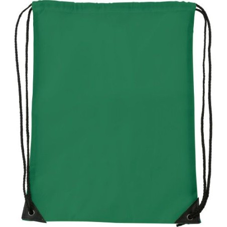 Sac à dos pratique en polyester publicitaire Steffi Matières : polyester Couleurs : vert marquage laser ultra précis