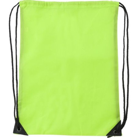 Sac à dos pratique en polyester publicitaire Steffi Matières : polyester Couleurs : vert marquage couleur éclatante