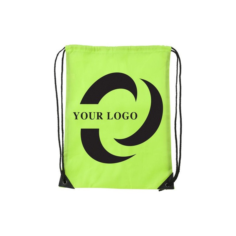 Sac à dos pratique en polyester publicitaire Steffi Matières : polyester Couleurs : vert goodies entreprise design