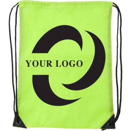 Sac à dos pratique en polyester publicitaire Steffi Matières : polyester Couleurs : vert goodies entreprise design