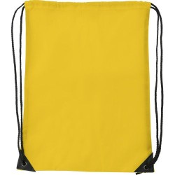 Sac à dos pratique en polyester publicitaire Steffi Matières : polyester Couleurs : jaune impression haute définition