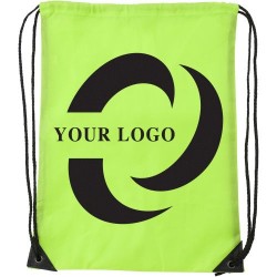 Sac à dos pratique en polyester publicitaire Steffi Matières : polyester Couleurs : vert citron goodies publicitaire événementie