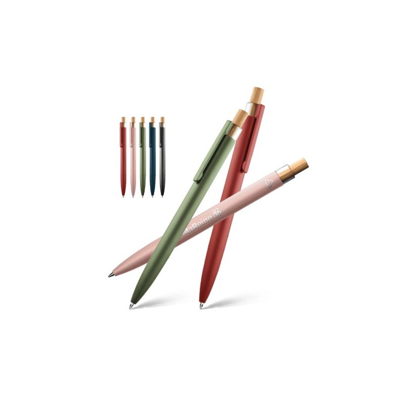 Stylo Bille Écriture Bleue en Alu Recyclé