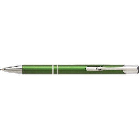 Stylo bille personnalisé en aluminium élégant - Delia Matières : métal Couleurs : noir objet promo petit budget