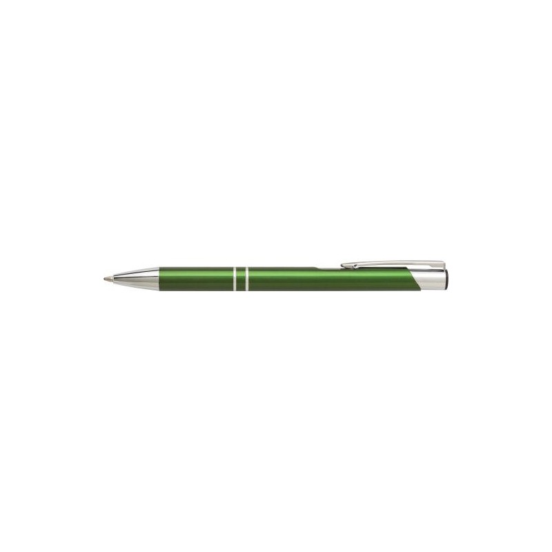Stylo bille personnalisé en aluminium élégant - Delia Matières : métal Couleurs : noir cadeau collaborateur premium