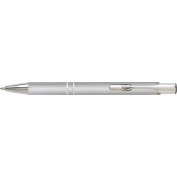 Stylo bille personnalisé en aluminium élégant - Delia Matières : métal Couleurs : argenté personnalisable avec votre logo