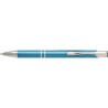 Stylo bille personnalisé en aluminium élégant - Delia Matières : métal Couleurs : bleu aqua