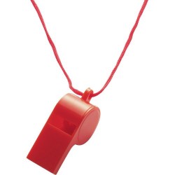Sifflet Publicitaire Unique Tour de Cou - Josh Matières : nylon Couleurs : rouge personnalisation rapide en France