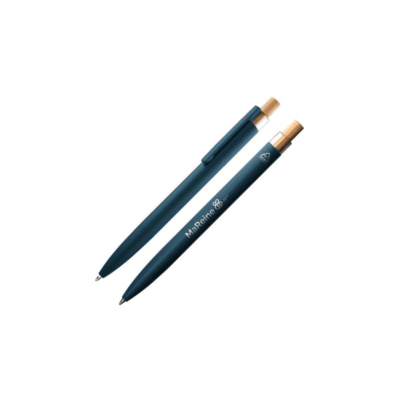 Stylo Bille Écriture Bleue en Alu Recyclé