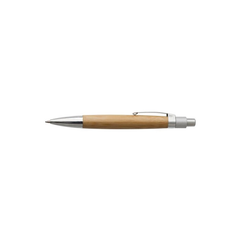 Stylo bille  en bambou - Arabella Matières : bambou Couleurs : brun personnalisable avec votre logo