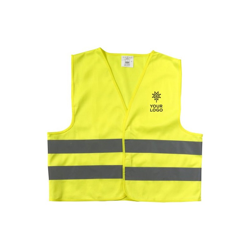 Gilet de sécurité personnalisé pour enfant - Clara, conforme à la norme ISO 20471 Matières : polyester Taille textile : S Couleu