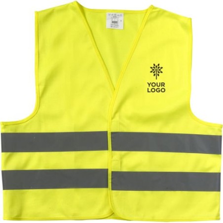 Gilet de sécurité personnalisé pour enfant - Clara, conforme à la norme ISO 20471 Matières : polyester Taille textile : XXS Coul