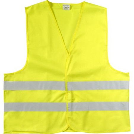 Gilet de sécurité réfléchissant personnalisé pour adulte Arturo Matières : polyester Taille textile : M Couleurs : jaune accesso
