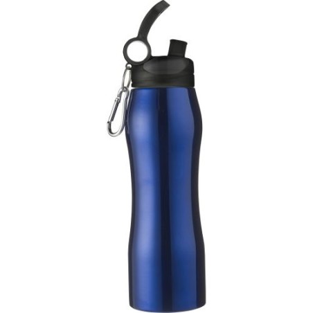 Gourde en acier inoxydable personnalisée de 750 ml - Giovanni Matières : acier inoxydable Couleurs : noir goodies personnalisé e