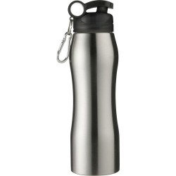 Gourde en acier inoxydable personnalisée de 750 ml - Giovanni Matières : acier inoxydable Couleurs : noir 2