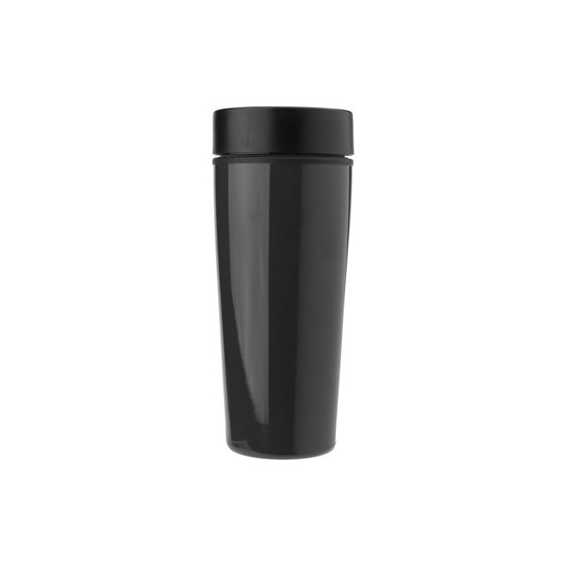 Mug isotherme double paroi personnalisé Elisa - Cadeau idéal pas cher Matières : acier inoxydable Couleurs : noir objet promotio