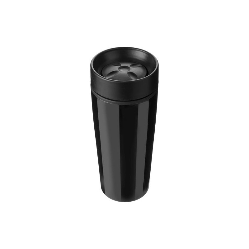 Mug isotherme double paroi personnalisé Elisa - Cadeau idéal pas cher Matières : acier inoxydable Couleurs : noir cadeau client 