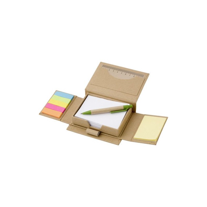 Étui personnalisé de 150 papiers Glenn - Papeterie Matières : carton Couleurs : vert clair impression haute définition