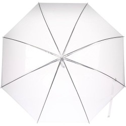 Parapluie automatique personnalisé en PVC Denise Matières : métal Couleurs : blanc