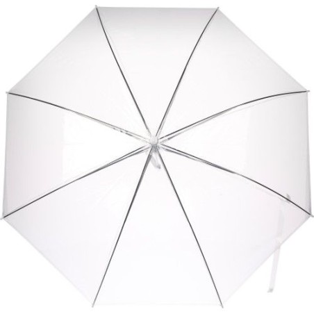 Parapluie automatique personnalisé en PVC Denise Matières : métal Couleurs : blanc