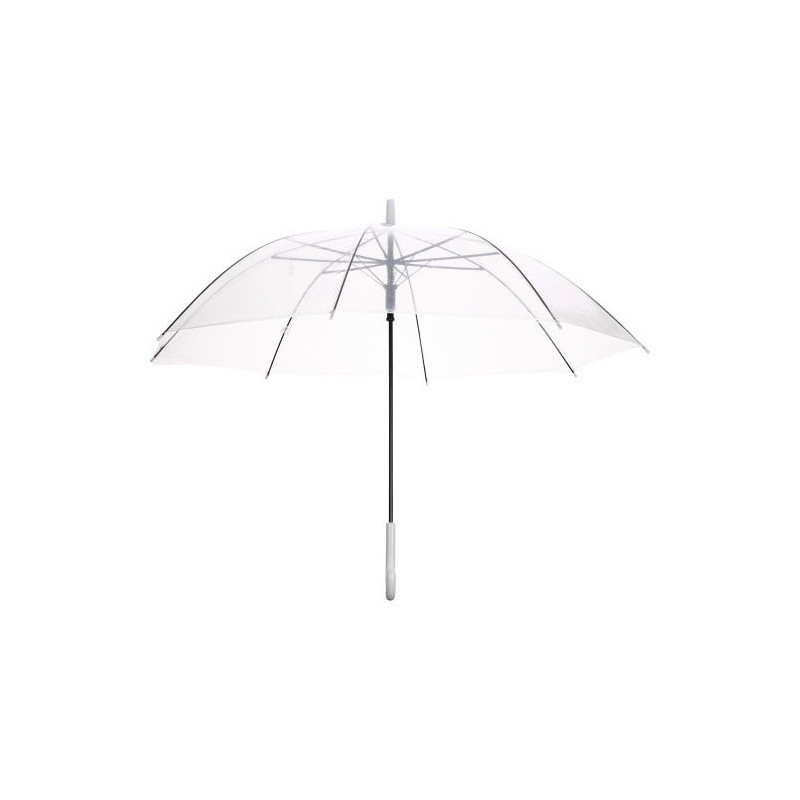 Parapluie automatique personnalisé en PVC Denise Matières : métal Couleurs : blanc personnalisable avec votre logo
