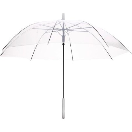 Parapluie automatique personnalisé en PVC Denise Matières : métal Couleurs : blanc personnalisable avec votre logo