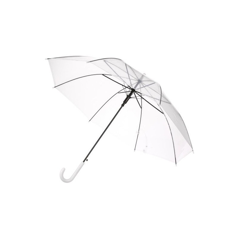 Parapluie automatique personnalisé en PVC Denise Matières : métal Couleurs : blanc impression haute définition