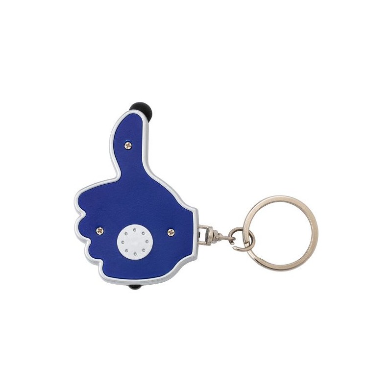 Porte-clés torche personnalisable Melvin Matières : acier Couleurs : noir cadeau collaborateur premium