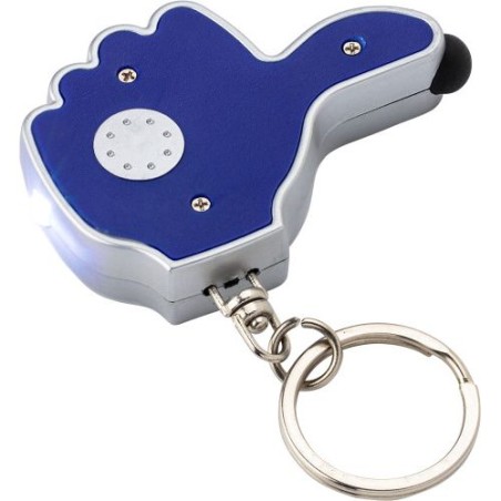 Porte-clés torche personnalisable Melvin Matières : acier Couleurs : noir accessoire événementiel unique