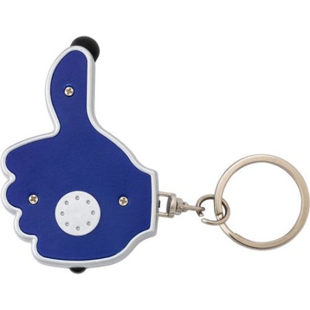 Porte-clés torche personnalisable Melvin Matières : acier Couleurs : blanc accessoire événementiel unique