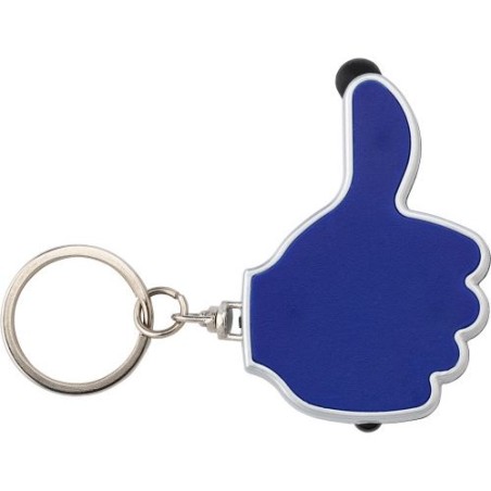 Porte-clés torche personnalisable Melvin Matières : acier Couleurs : blanc marquage couleur éclatante
