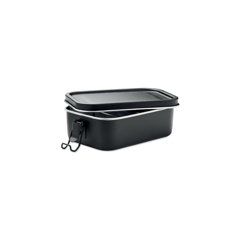 Lunch box en acier inoxydable personnalisée 750ml - CHAN LUNCHBOX COLOUR Matières : acier inoxydable Couleurs : noir cadeau entr