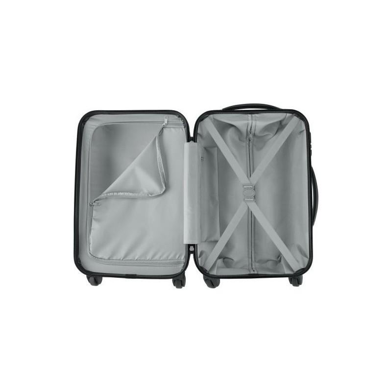 Trolley rigide  en ABS - Serafina Matières : aluminium Couleurs : blanc cadeau entreprise pas cher