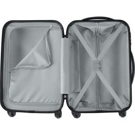 Trolley rigide  en ABS - Serafina Matières : aluminium Couleurs : blanc cadeau entreprise pas cher