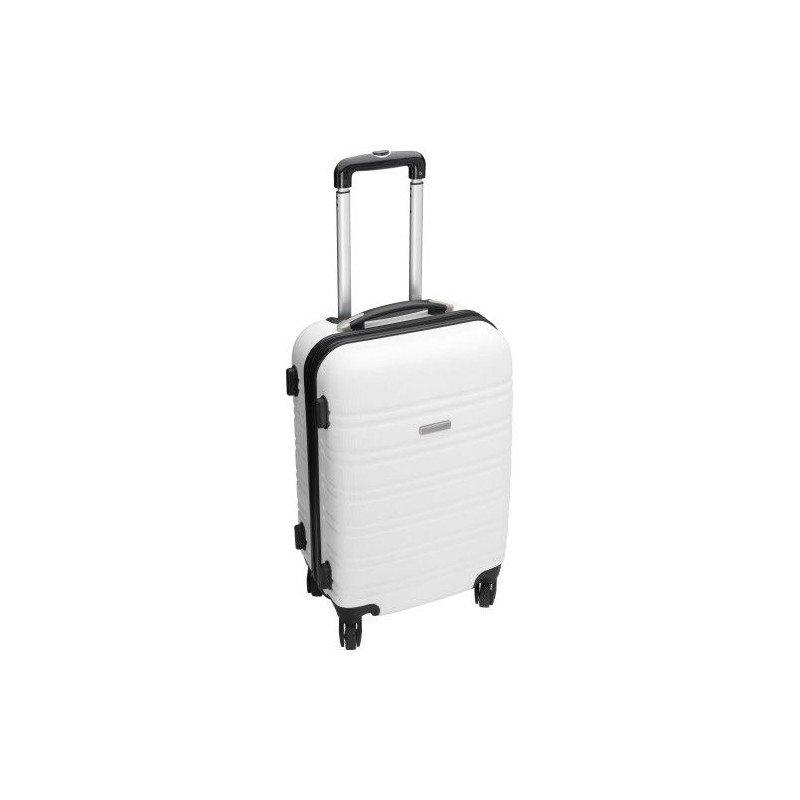 Trolley rigide  en ABS - Serafina Matières : aluminium Couleurs : blanc marquage couleur éclatante