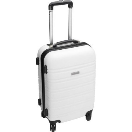 Trolley rigide  en ABS - Serafina Matières : aluminium Couleurs : blanc marquage couleur éclatante