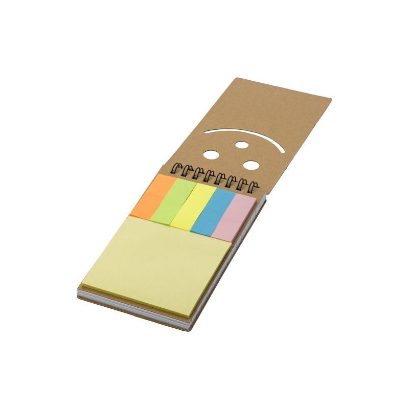 Carnet cartonné à spirale personnalisé - Kim Matières : carton Couleurs : brun impression haute définition