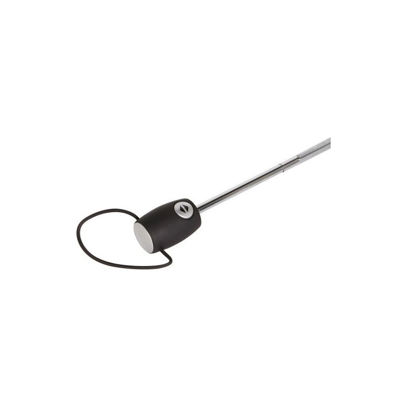 Parapluie pliable tempête personnalisé Ben Matières : pongée Couleurs : gris clair objet promotionnel éco-responsable
