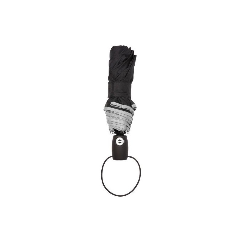 Parapluie pliable tempête personnalisé Ben Matières : pongée Couleurs : gris clair personnalisation rapide en France