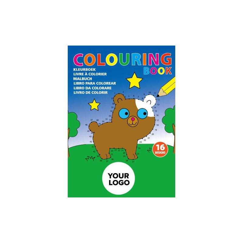 Livret à dessin personnalisé format A5 - Constanze Matières : carton Couleurs : multicolore cadeau collaborateur premium