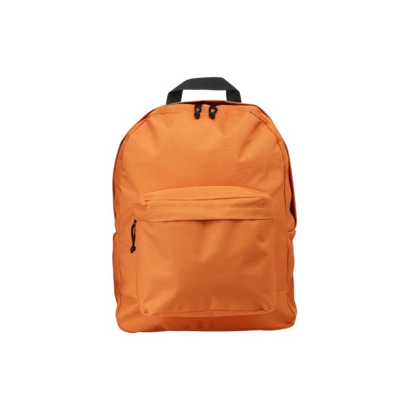 Sac à dos personnalisé en polyester Livia Matières : polyester Couleurs : noir objet promotionnel éco-responsable