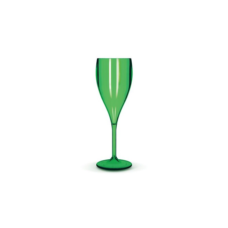 Flûte à Champagne Réutilisable Éco-responsable en Plastique Tritan 16 cl - Ras Bord personnalisable avec votre logo