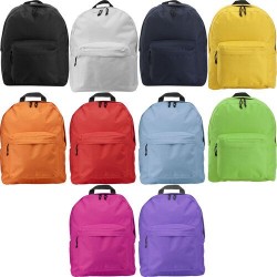 Sac à dos personnalisé en polyester Livia Matières : polyester Couleurs : rouge objet promo petit budget