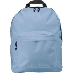 Sac à dos personnalisé en polyester Livia Matières : polyester Couleurs : bleu clair objet promotionnel éco-responsable