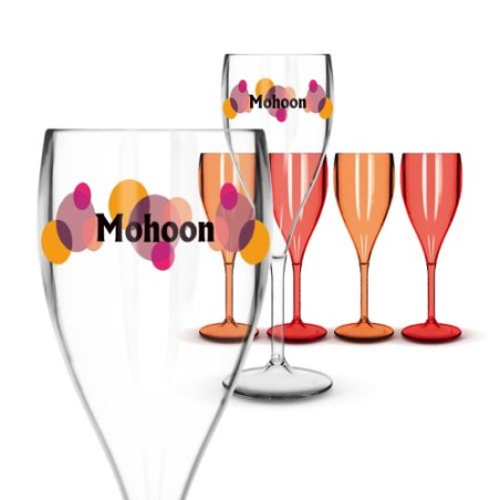 Flûte à Champagne Réutilisable Éco-responsable en Plastique Tritan 16 cl - Ras Bord personnalisation sur mesure