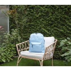 Sac à dos personnalisé en polyester Livia Matières : polyester Couleurs : vert citron personnalisation sur mesure