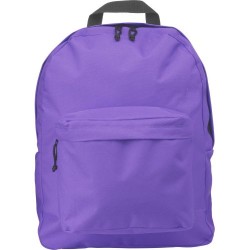 Sac à dos personnalisé en polyester Livia Matières : polyester Couleurs : pourpre impression haute définition
