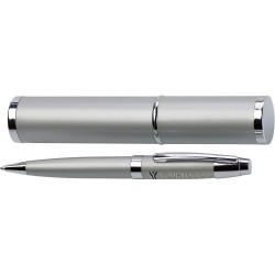 Stylo bille assorti personnalisé dans un tube Mark Matières : métal Couleurs : noir accessoire événementiel unique
