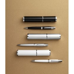 Stylo bille assorti personnalisé dans un tube Mark Matières : métal Couleurs : noir personnalisable avec votre logo